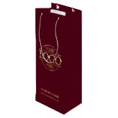 バモダンルグンディ企業の会社のロゴ ワインギフトバッグ (裏面アングル)