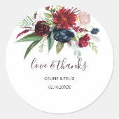 バモダンルグンディ海軍フローララヴ&感謝していズ結婚ズ ラウンドシール (正面)