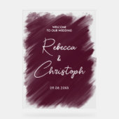 バモダンルグ絵を描ン結婚ド歓迎アクリル アクリルサイン (正面)