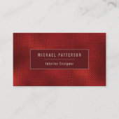 バモダンルスタイリッシュガンディ箔テクスチャプロフェッショナル 名刺 (正面)