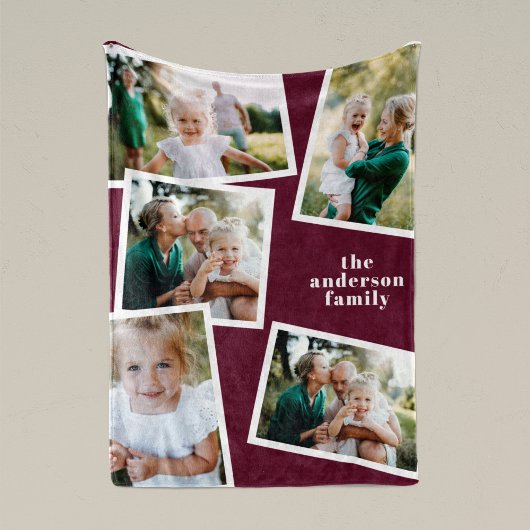 バモダンル数々のグンディ写真ファミリーホームデカール フリースブランケット