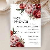 バモダンル素朴グンディ赤面フローラ保存日 招待状