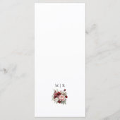 バモダンル素朴グンディ赤面結婚フローラのメニュー メニュー (裏面)