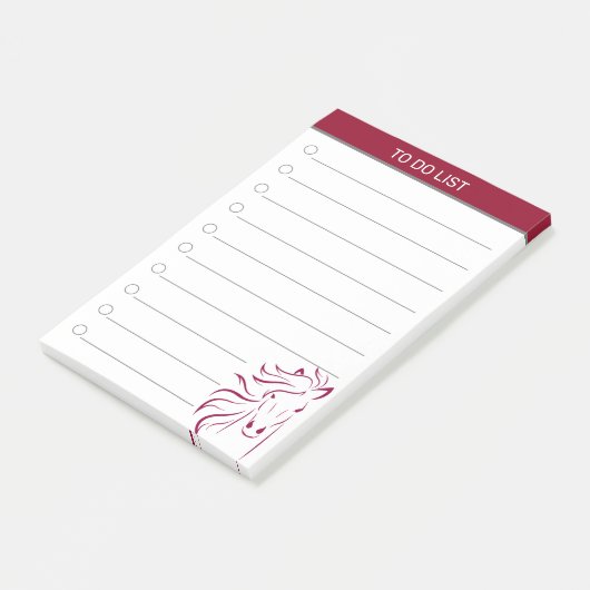 バモダンル芸術的ガンと白の馬 ポストイット (アングル)