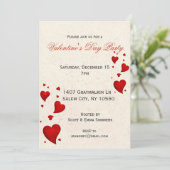 バモダンレンタインデーパーティの招待状招待状 招待状 (スタンド正面)