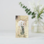 バモダンンウッドホワイトデイジーフローリスト 名刺 (スタンド正面)