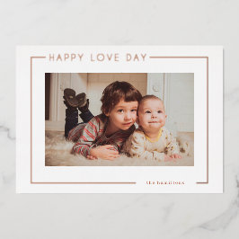 バモダンンエレガントタインフォトカード 箔シーズンカード