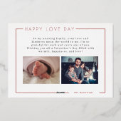 バモダンンエレガントタインフォトカード 箔シーズンカード (裏面)