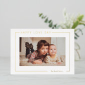 バモダンンエレガントタインフォトカード 箔シーズンカード (立ち正面)