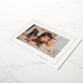 バモダンンエレガントタインフォトカード 箔シーズンカード (回転した状態)