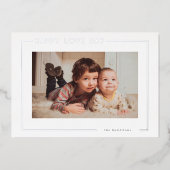 バモダンンエレガントタインフォトカード 箔シーズンカード (正面)