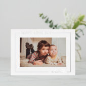 バモダンンエレガントタインフォトカード 箔シーズンカード (立ち正面)