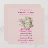 バモダンンタイン茶パーティー 招待状 (正面/裏面)