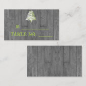 バモダンン素朴ウッド結婚ズ座席表 プレイスカード (正面/裏面)