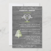 バモダンン素朴ウッド記念日 招待状 (正面)