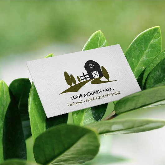 バモダンン編集可能カラー農業名刺 名刺