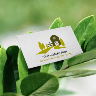 バモダンン編集可能カラー農業 名刺