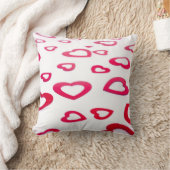 バモダンン赤と白タインハート クッション (ブランケット)