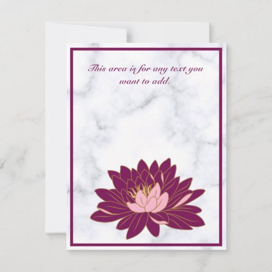 バモダンーエレガントグンディ・ピンク・マーブル セーブザデート (裏面)