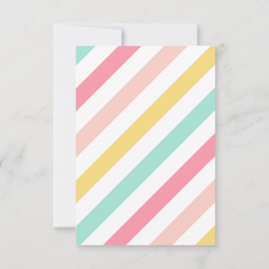 バモダンーエレガントンズ第1フォト誕生日 招待状 (裏面)