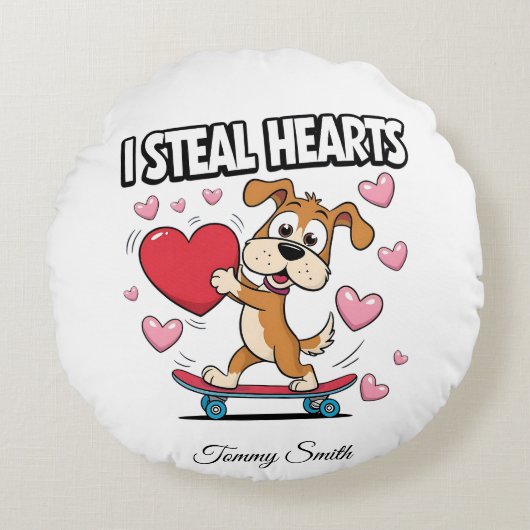 バモダンーツバレンタインデー ラウンドクッション (正面)