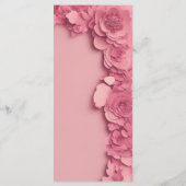 バモダンービーインスパイアピックのフローラ結婚のメニュー メニュー (裏面)