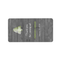 バモダン素朴ンウッド結婚のリップバルムラベル