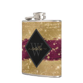 バモノグラムのルモダングンディ金ゴールドスクリプト フラスク (左)