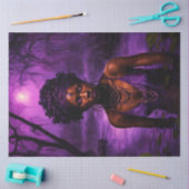 バユーのアフリカ系アメリカ人ブードゥー女司祭 薄葉紙 (クラフト)