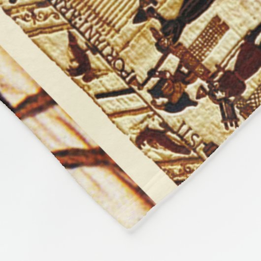 バユータペストリー騎士騎士騎士ノーマン軍 フリースブランケット (角)