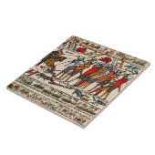 バユータペストリー、ヘイスティングスの戦い、ノルマン騎士団 タイル (側面)