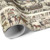 バユータペストリー、ヘイスティングスの戦い、ノルマン騎士団 ラッピングペーパー (ロールコーナー)