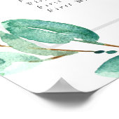 バヨウボタニカル結婚ズ | 9テーブル |シーティングチャート ポスター (角)