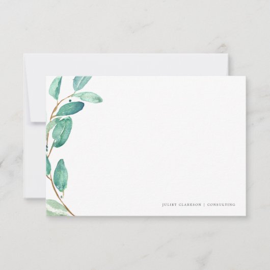 バヨウ植物学 |固定 ノートカード (正面)