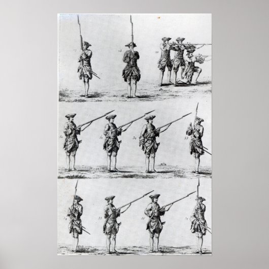 バヨネット・ドリルの手順 ポスター (正面)