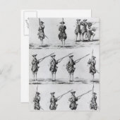 バヨネット・ドリルの手順 ポストカード (正面/裏面)