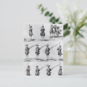 バヨネット・ドリルの手順 ポストカード (スタンド正面)