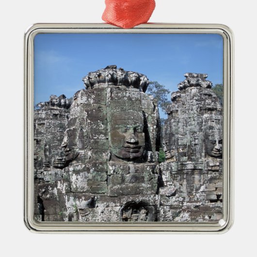 バヨンテンプルインアンコールワット-カンボジア メタルオーナメント (正面)