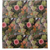 バラあじさいブーケ シャワーカーテン (正面)