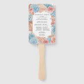 バラあじさい結婚式 プログラムハンドファン ハンドファン (裏面)