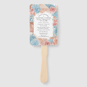 バラあじさい結婚式 プログラムハンドファン ハンドファン (正面)