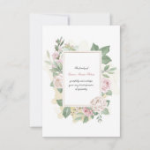 バラありがとうご同情のカード サンキューカード (正面)