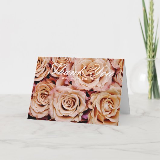 バラありがとう サンキューカード (正面)
