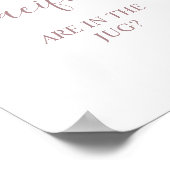 バラおしゃれ赤ちゃんシャワーゲーム台座看板 ポスター (角)