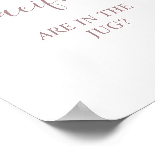 バラおしゃれ赤ちゃんシャワーゲーム台座看板 ポスター (角)