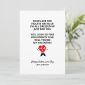 バラおもしろいはレッドガールフレンズバレンタインデー シーズンカード (スタンド正面)