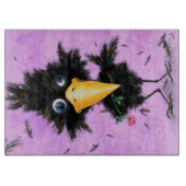 バラおもしろい切断板付きカラス カッティングボード (正面)