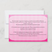 バラおよびシャンデリアのキンセアニェラのサンキューカード サンキューカード (裏面)