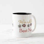 バラおよびデイジーの世界で最も最高のなナナ ツートーンマグカップ (正面右)