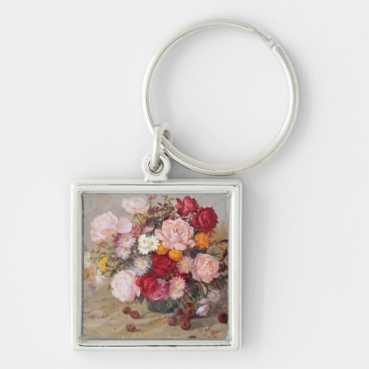 バラおよびデイジー キーホルダー (正面)
